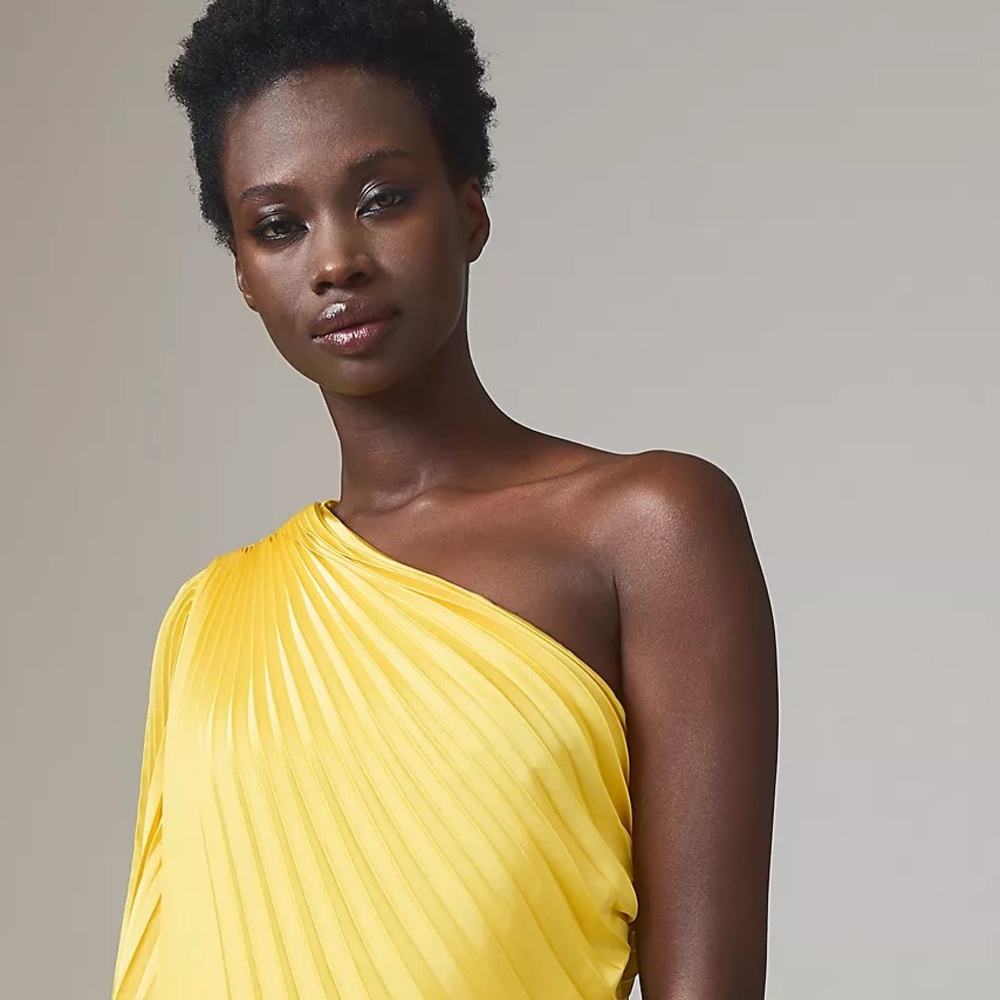 Hutch One-Shoulder Pleated Mini Dress - Picture 9 of 13